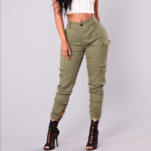fashion nova army jumpsuit